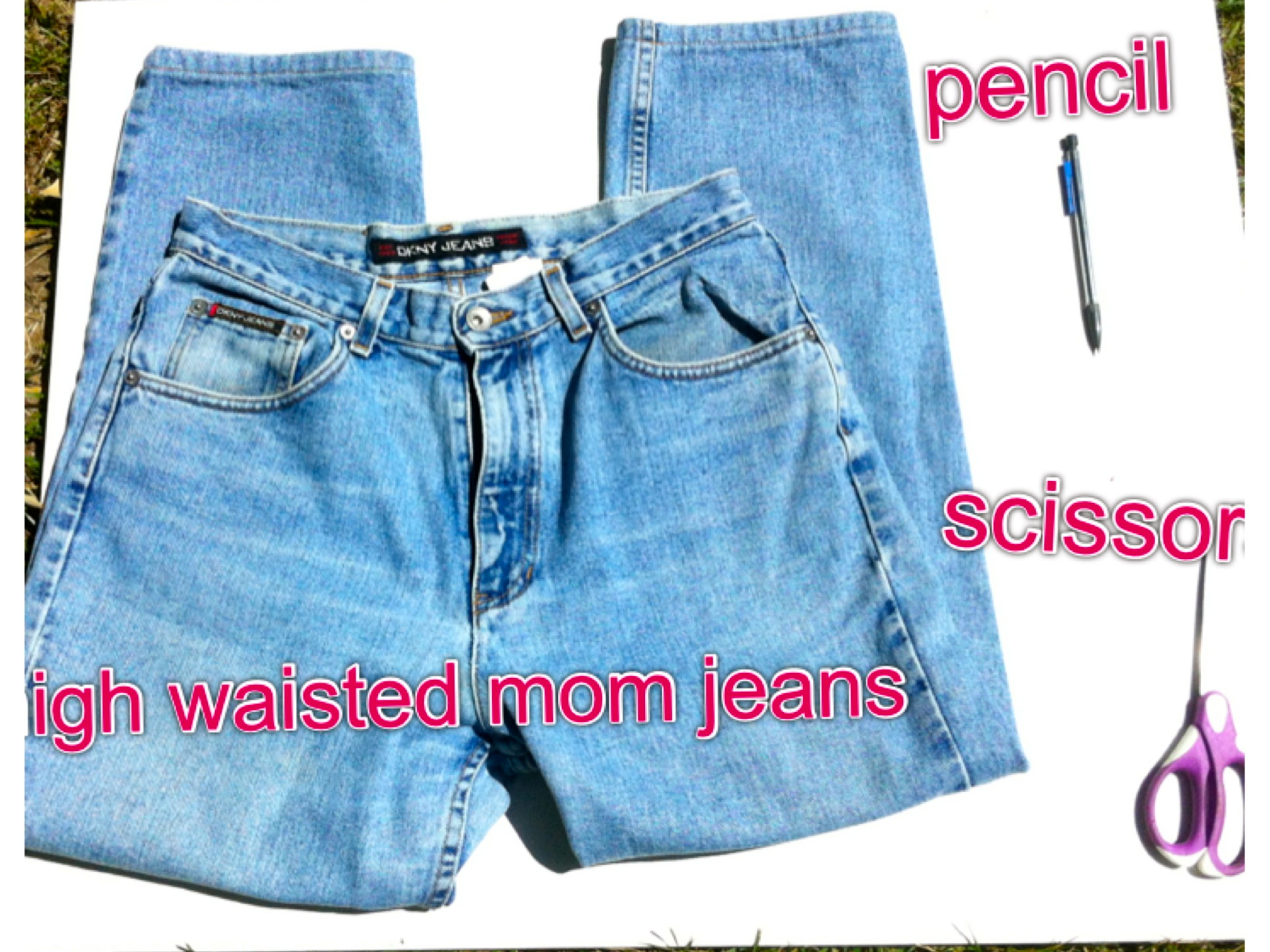 DIY High Waisted Denim Shorts, Step-by-Step Instructions (with ...